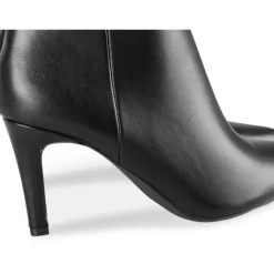 Bottes NOIR Femme Motif Uni Fermeture éclair