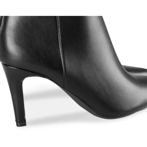 Bottes NOIR Femme Motif Uni Fermeture éclair
