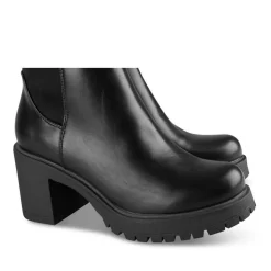 Bottes NOIR Femme Motif Uni Fermeture éclair