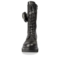 Bottes NOIR Femme Motif Uni Fermeture éclair