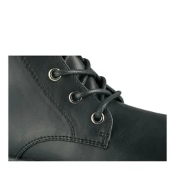 Bottes NOIR Femme Motif Uni Lacets