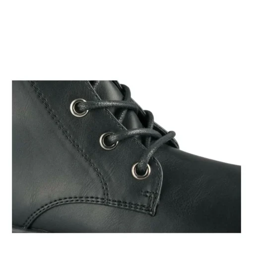 Bottes NOIR Femme Motif Uni Lacets