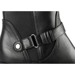 Bottes NOIR Femme Motif Uni Fermeture éclair