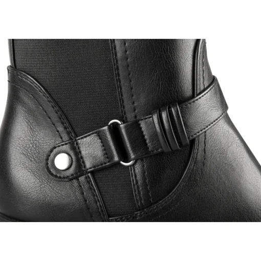 Bottes NOIR Femme Motif Uni Fermeture éclair
