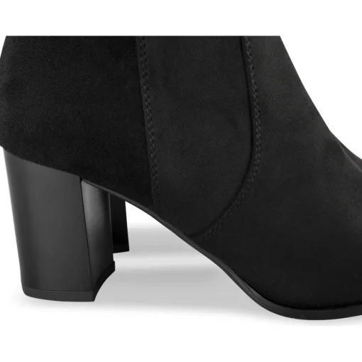 Bottes NOIR Femme Motif Uni Fermeture éclair