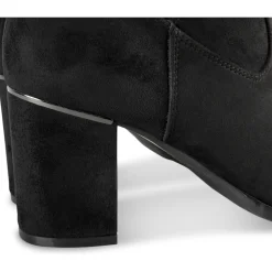 Bottes NOIR Femme Motif Uni Fermeture éclair