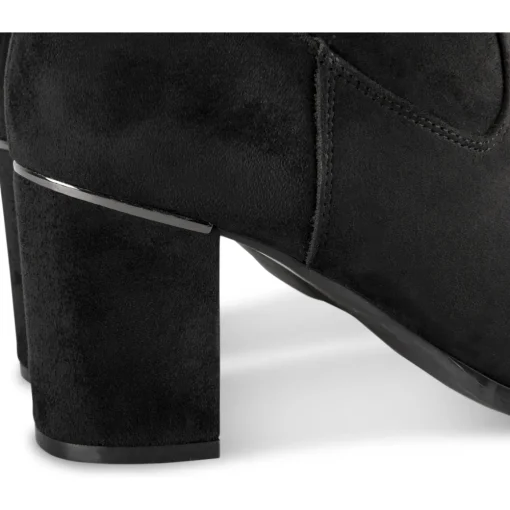 Bottes NOIR Femme Motif Uni Fermeture éclair