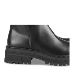 Bottes NOIR Femme Motif Uni Fermeture éclair