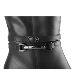 Bottes NOIR Femme Motif Uni Fermeture éclair