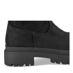 Bottes NOIR Femme Motif Uni Fermeture éclair