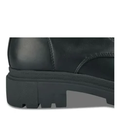 Bottes NOIR Femme Motif Uni Lacets