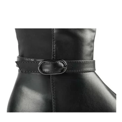 Bottes NOIR Femme Motif Uni Fermeture éclair