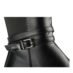Bottes NOIR Femme Motif Uni Fermeture éclair