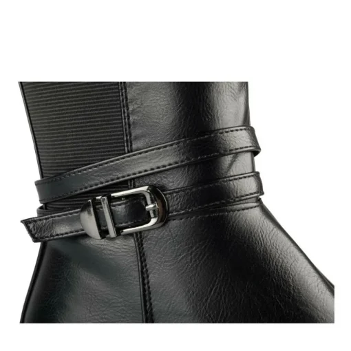 Bottes NOIR Femme Motif Uni Fermeture éclair