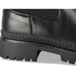 Bottes NOIR Femme Motif Uni A Enfiler