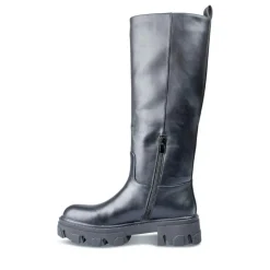Bottes NOIR Femme Motif Uni A Enfiler