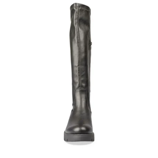 Bottes NOIR Femme Motif Uni Fermeture éclair