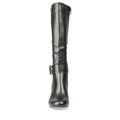 Bottes NOIR Femme Motif Uni Fermeture éclair