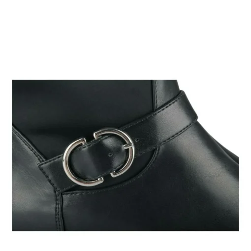 Bottes NOIR Femme Motif Uni Fermeture éclair