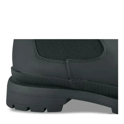 Bottes NOIR Femme Motif Uni Elastique