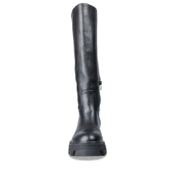 Bottes NOIR Femme Motif Uni A Enfiler