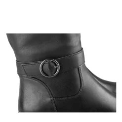 Bottes NOIR Femme Motif Uni Fermeture éclair