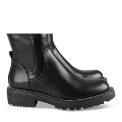 Bottes NOIR Femme Motif Uni Fermeture éclair