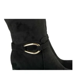 Bottes NOIR Femme Motif Uni Fermeture éclair