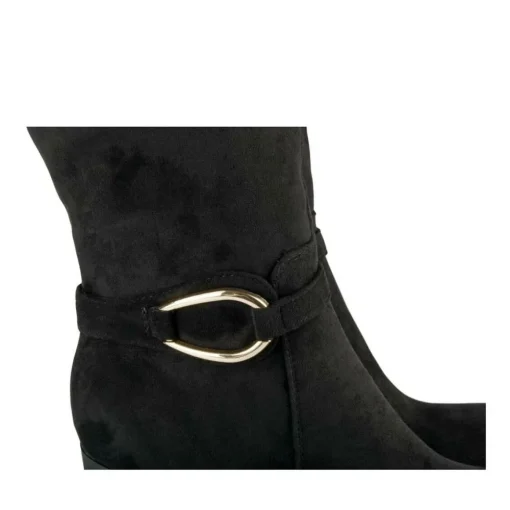 Bottes NOIR Femme Motif Uni Fermeture éclair