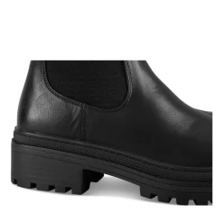 Bottes NOIR Femme Motif Uni Elastique