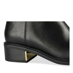Bottes NOIR Femme Motif Uni Fermeture éclair