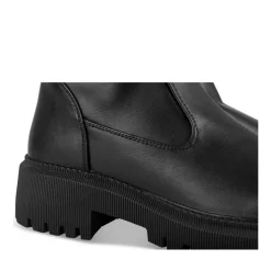 Bottes NOIR Femme Motif Uni Fermeture éclair