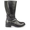 Bottes NOIR Fille CUIR Fermeture éclair