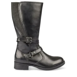 Bottes NOIR Fille CUIR Fermeture éclair