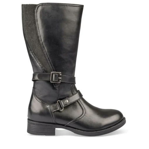 Bottes NOIR Fille CUIR Fermeture éclair
