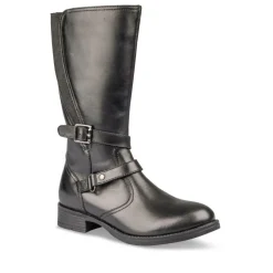 Bottes NOIR Fille CUIR Fermeture éclair