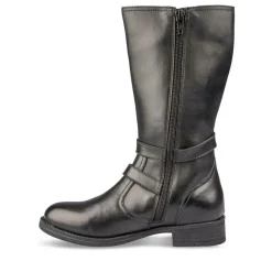 Bottes NOIR Fille CUIR Fermeture éclair