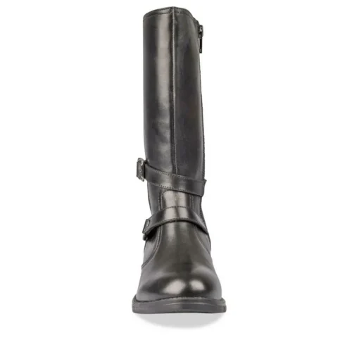 Bottes NOIR Fille CUIR Fermeture éclair