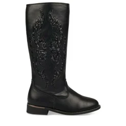 Bottes NOIR Fille Fermeture éclair