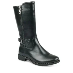 Bottes NOIR Fille Fermeture éclair