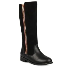 Bottes NOIR Fille Fermeture éclair