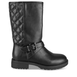 Bottes NOIR Fille Motif Clouté Fermeture éclair