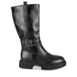 Bottes NOIR Fille Motif Clouté Fermeture éclair