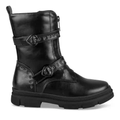 Bottes NOIR Fille Motif Coeurs Fermeture éclair