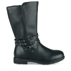 Bottes NOIR Fille Motif Clouté Fermeture éclair