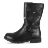 Bottes NOIR Fille Motif Coeurs Fermeture éclair