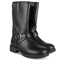 Bottes NOIR Fille Motif Clouté Fermeture éclair