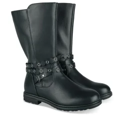 Bottes NOIR Fille Motif Clouté Fermeture éclair