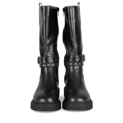 Bottes NOIR Fille Motif Clouté Fermeture éclair