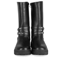 Bottes NOIR Fille Motif Clouté Fermeture éclair